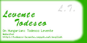levente todesco business card